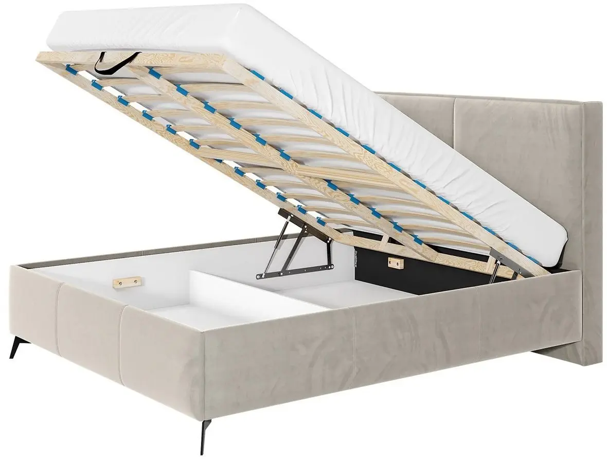 Pat Mirjan24 Zirpu/Magnetic Fresh 01 cu mecanism de ridicare 160x200 (Beige) - 4