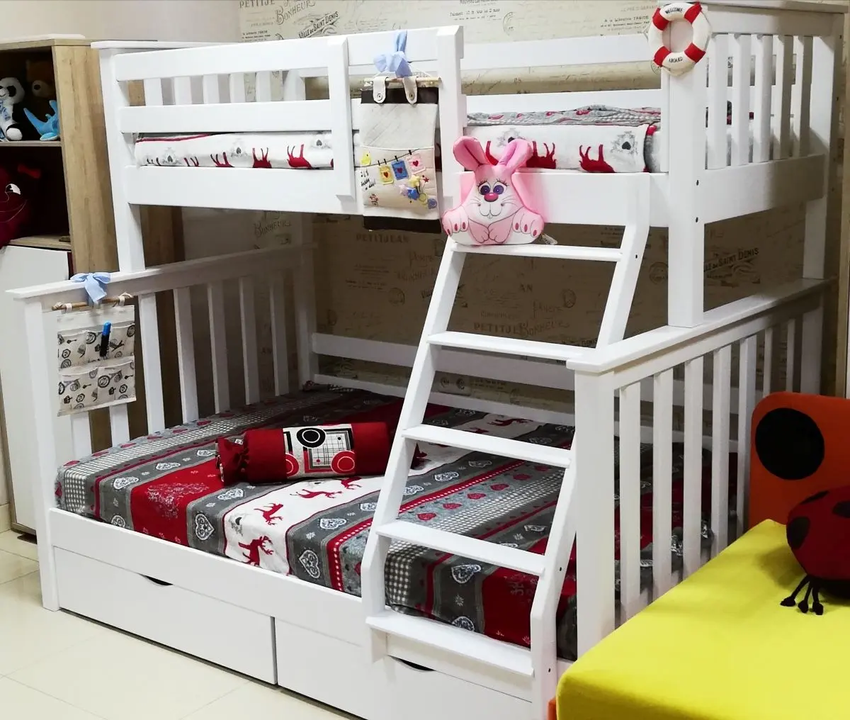 Двухъярусная кровать МКС Скандинавия 140/90x190 (Набор) - 2