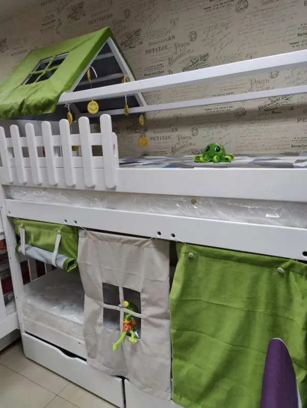 Двухъярусная кровать МКС Смайл 80x190 (Набор) - 4