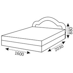 Кровать МКС Ромашка 160x200 Thumb