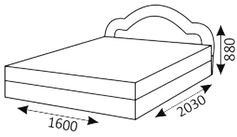 Кровать МКС Ромашка 160x200 - 2