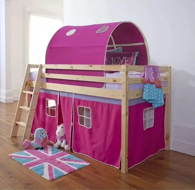 Pat-mansarda Mobhaus Indigo 90x200 (Natural/Pink) - 2