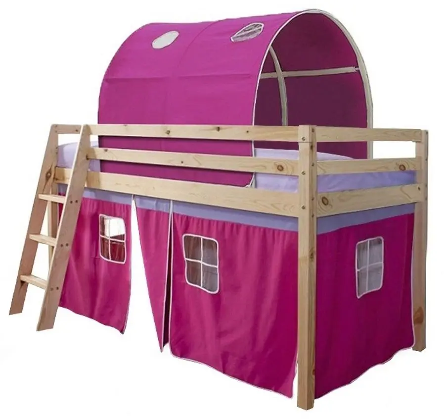 Pat-mansarda Mobhaus Indigo 90x200 (Natural/Pink)
