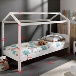 Кровать-домик Mobhaus Montessori Impres 90x200 (White) Thumb