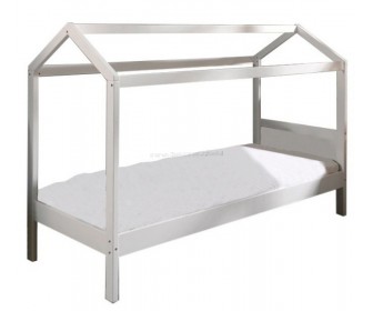 Pat casuta Mobhaus Montessori Impres 90x200 (White)