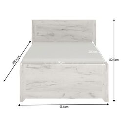 Кровать Tempo Kondela Angel Typ 90 90х200 (Craft White) Thumb