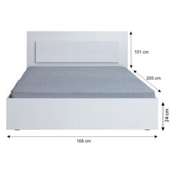 Кровать Mobhaus Asiena 160x200 (White High Gloss) Thumb