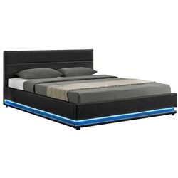 Кровать Mobhaus Birget New c LED подсветкой 180x200 (Black) Thumb