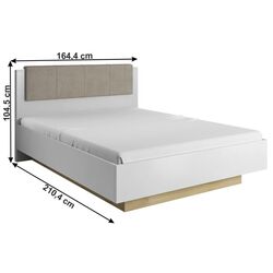 Кровать Mobhaus City 160x200 (White/Grandson Oak) Thumb