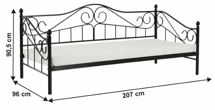 Pat Mobhaus Daina 90х200 (Black)