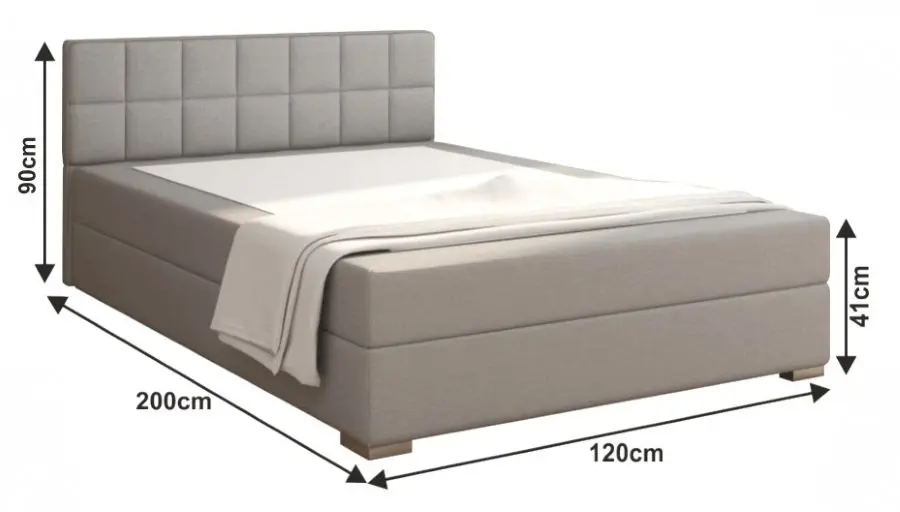 Pat Mobhaus Ferata Komfort Boxspring 120х200 (Light Gray)