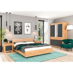 Pat Mobhaus Fidel 160x200 (Craft Oak Golden/Graphite Gray) Thumb