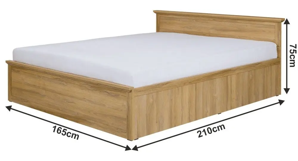 Кровать Mobhaus Leon MZ21 160x200 (Grand Oak)