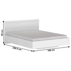 Кровать Mobhaus Lindy 160x200 (White Gloss) Thumb