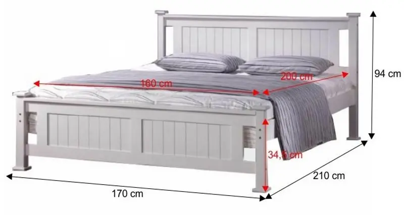 Кровать Mobhaus Lucas New 160х200 (White) - 3