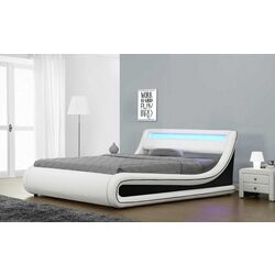 Pat Mobhaus Manila New cu LED iluminare 160х200 (White/Black) Thumb