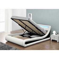 Pat Mobhaus Manila New cu LED iluminare 180х200 (White/Black) Thumb