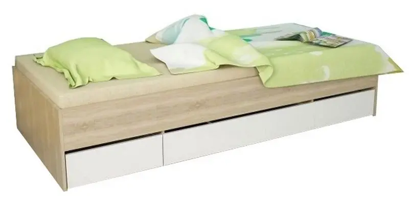 Pat Mobhaus Matiasi 90x200 (Sonoma Oak/White)