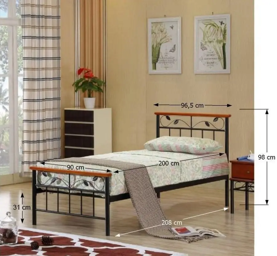 Pat Mobhaus Morena 90х200 (Cherry/Black)