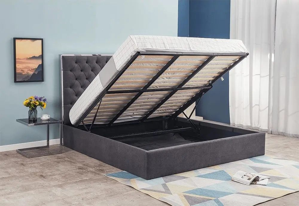 Кровать Mobhaus Nadia 160х200 (Dark Gray) - 4