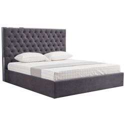 Кровать Mobhaus Nadia 160х200 (Dark Gray)