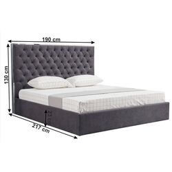 Кровать Mobhaus Nadia 160х200 (Dark Gray) Thumb