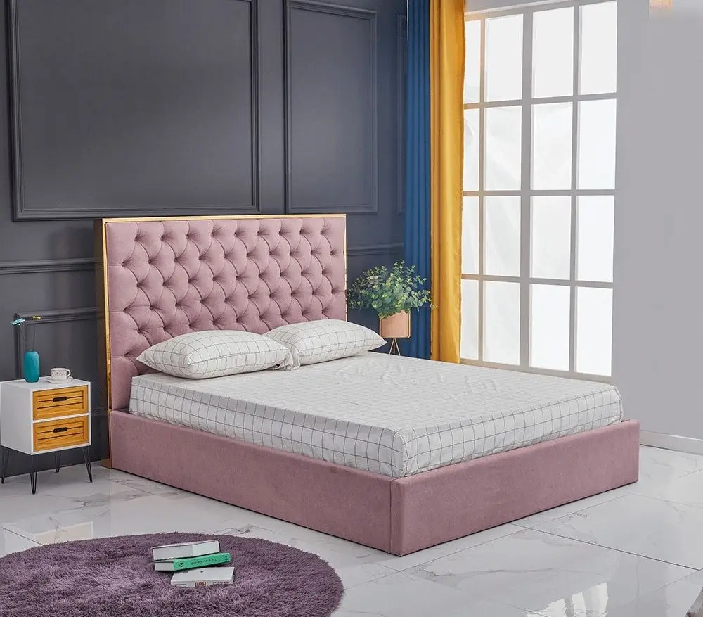 Кровать Mobhaus Nadia 160х200 (Pink) - 3