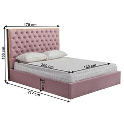 Кровать Mobhaus Nadia 160х200 (Pink) Thumb