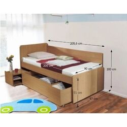 Кровать Mobhaus Oto 90x200 (Beech) Thumb