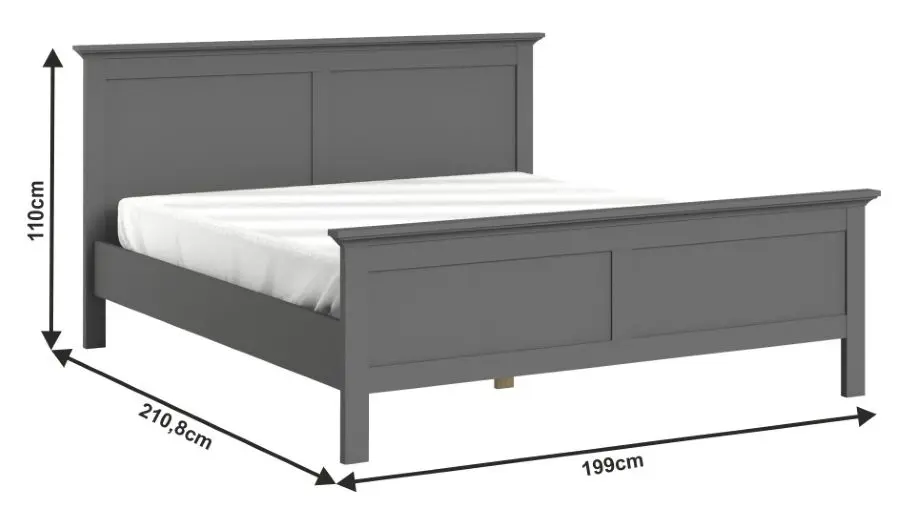 Кровать Mobhaus Paris 180х200 (Gray)