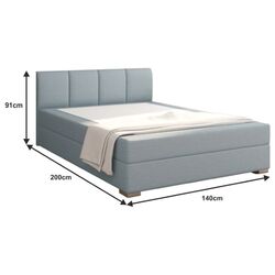 Кровать Mobhaus Riana Komfort 140x200 (Menthol) Thumb