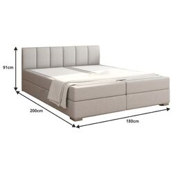 Pat Mobhaus Riana Komfort 180x200 (Light Gray) Thumb