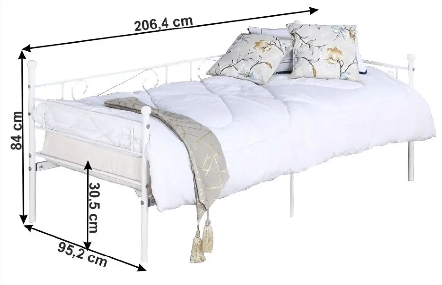 Кровать Mobhaus Rozali 90х200 (White) - 9