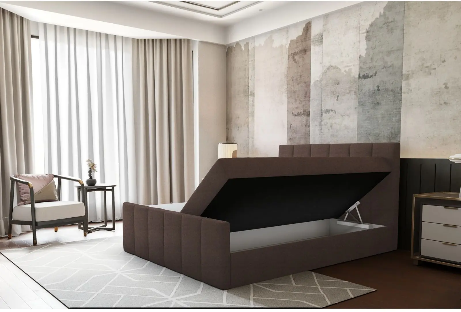 Pat Mobhaus Star Boxspring 180x200 (Brown)