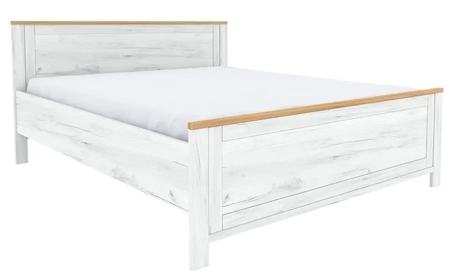 Кровать Tempo Kondela Sudbury 160x200 (Craft Oak Golden/Craft Oak White)
