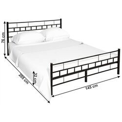 Кровать Mobhaus Tajgi 140x200 (Black) Thumb