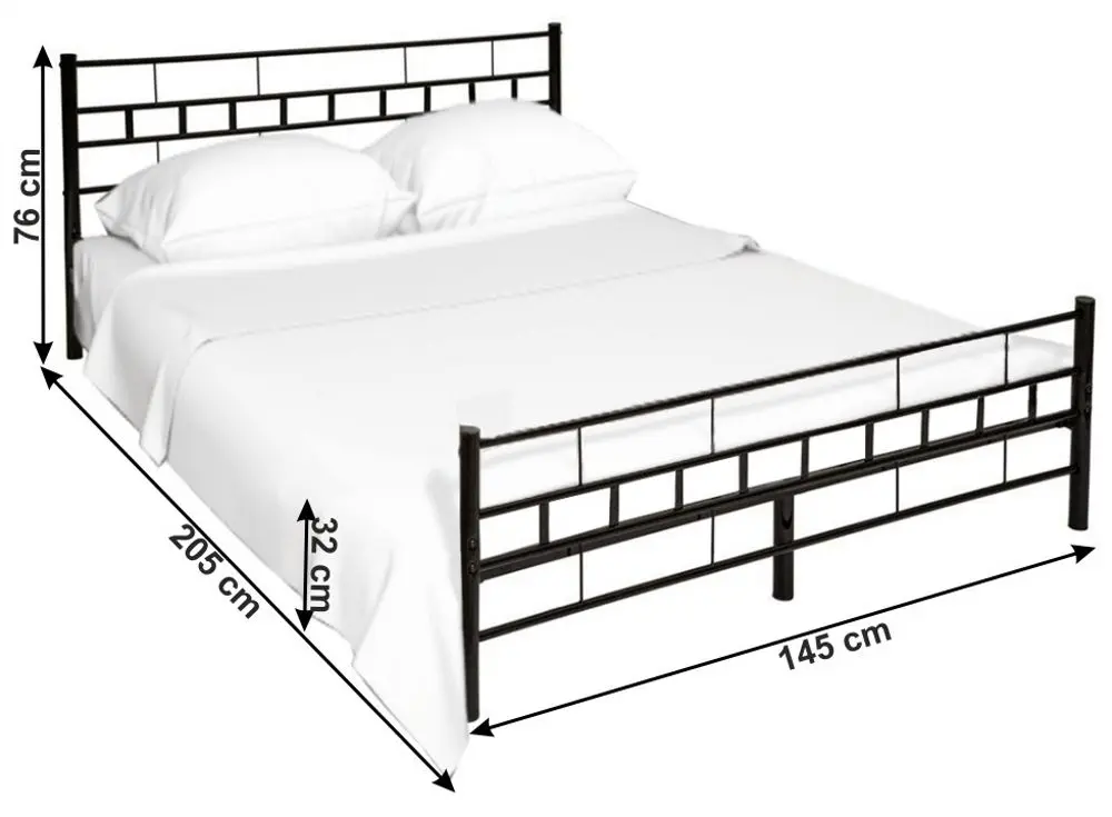 Кровать Mobhaus Tajgi 140x200 (Black)