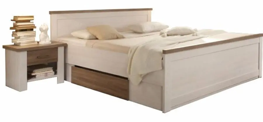 Pat + Noptiere Tempo Kondela Lumera 180x200 (White Pine/Sonoma Oak Truffle)