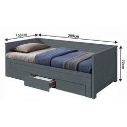 Pat pliant Mobhaus Goreta 90х200 (Gray) Thumb