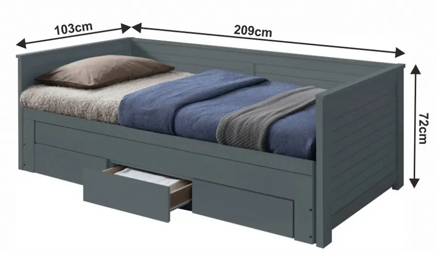 Pat pliant Mobhaus Goreta 90х200 (Gray)