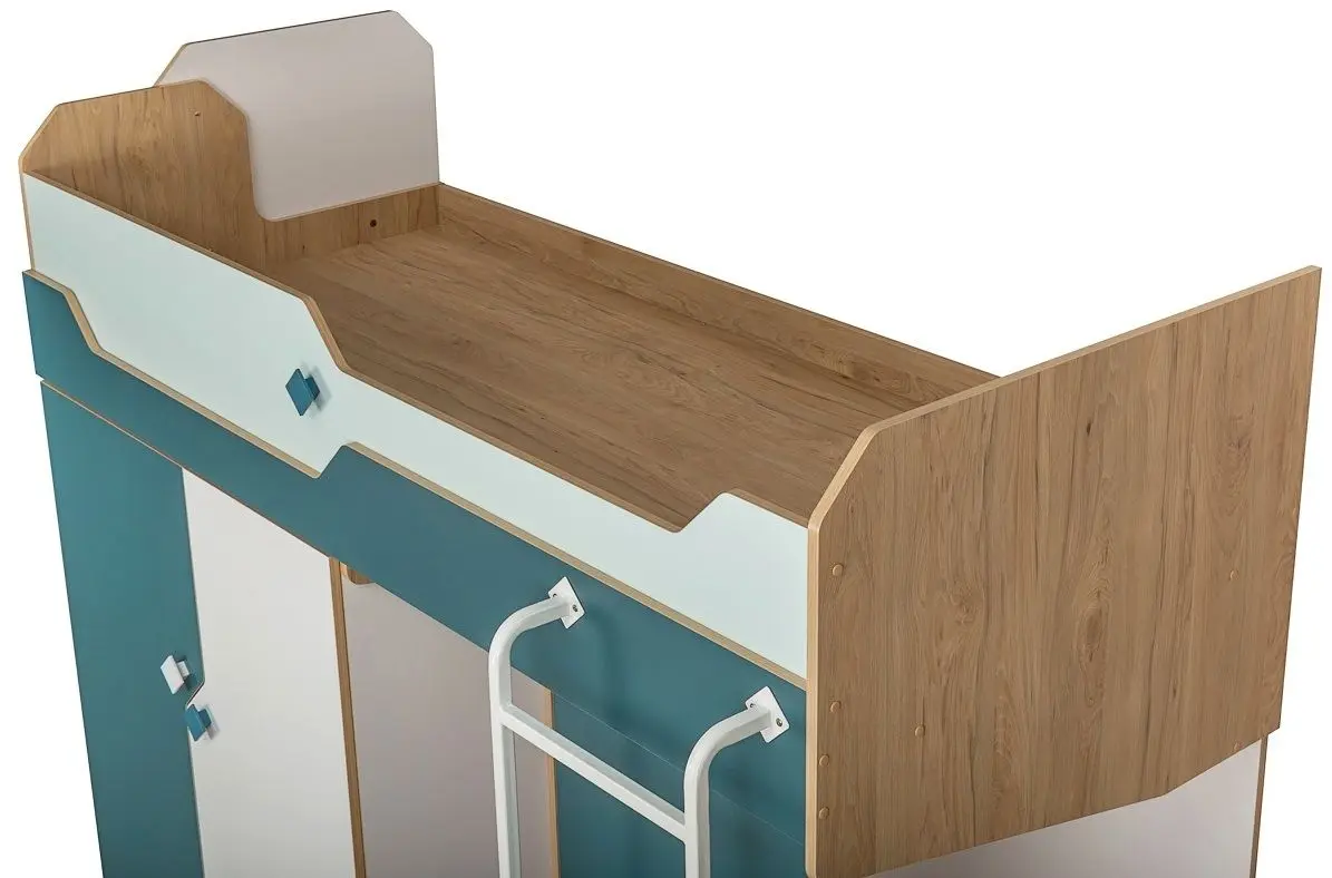 Pat suprapus Mobi Junior 11.06 (White/Mint/Petrol) - 4