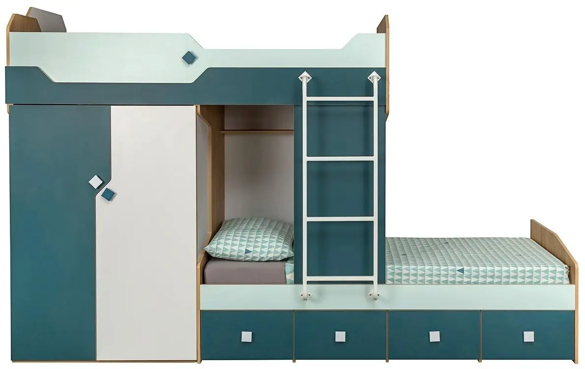 Pat suprapus Mobi Junior 11.06 (White/Mint/Petrol)