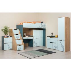 Pat suprapus Mobi Gudvin 11.15 (Hickory Rockford Natural/Petrol/Mint) Thumb