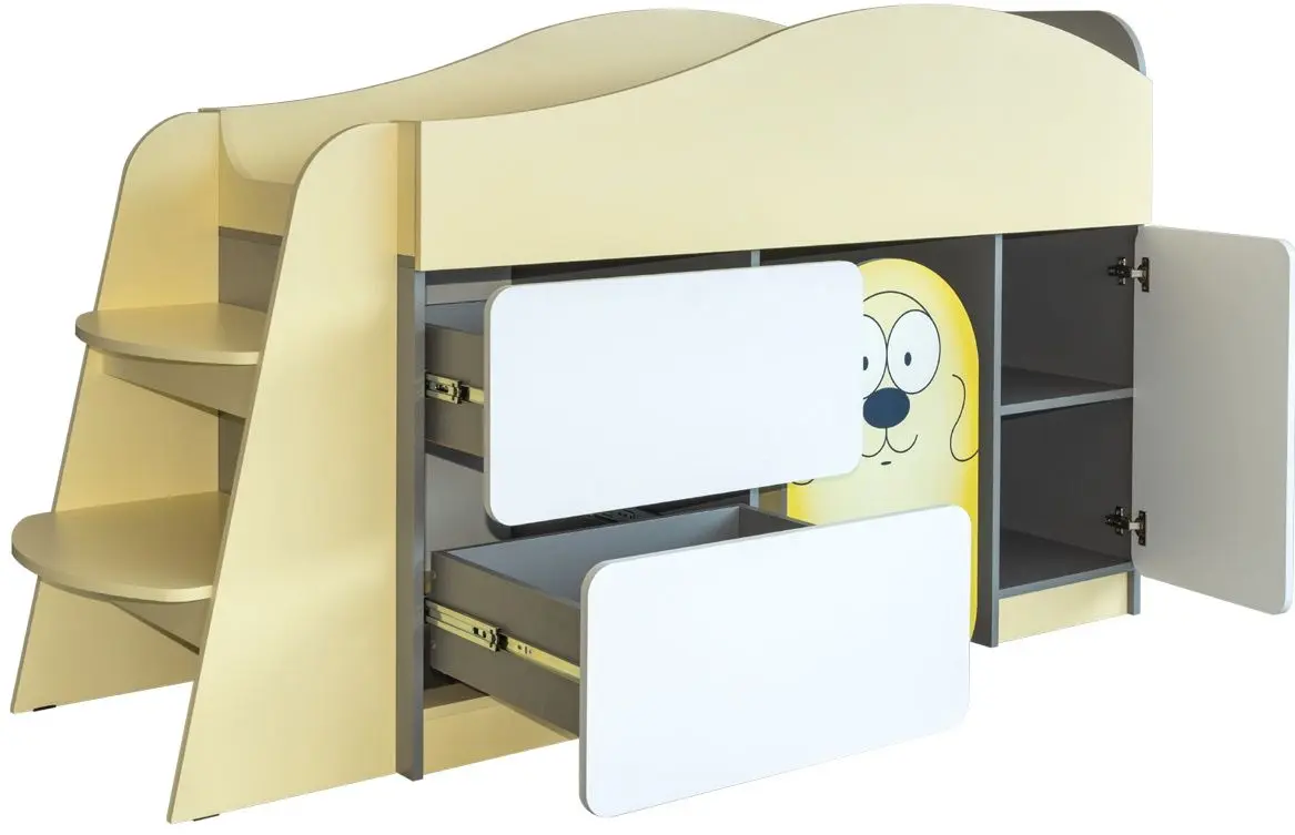 Pat suprapus Mobi Monti 70х140 (White/Slate Gray/Lemon Sorbet) - 6