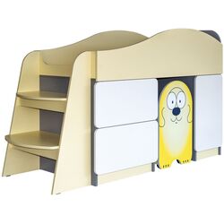 Pat suprapus Mobi Monti 70х140 (White/Slate Gray/Lemon Sorbet)