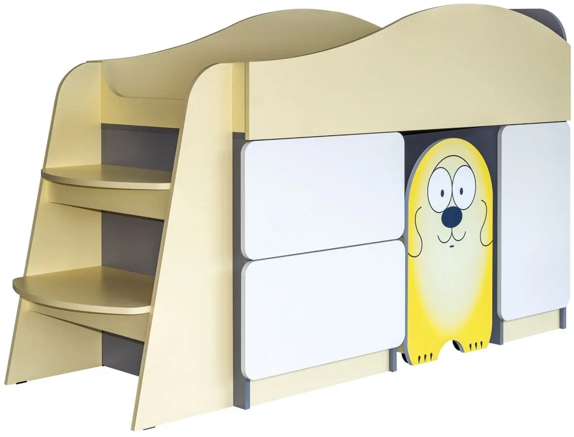 Pat suprapus Mobi Monti 70х140 (White/Slate Gray/Lemon Sorbet)