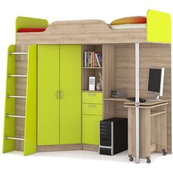 Pat suprapus Mobi Nika 427 Т (Sand Beech/Green Lime) Thumb