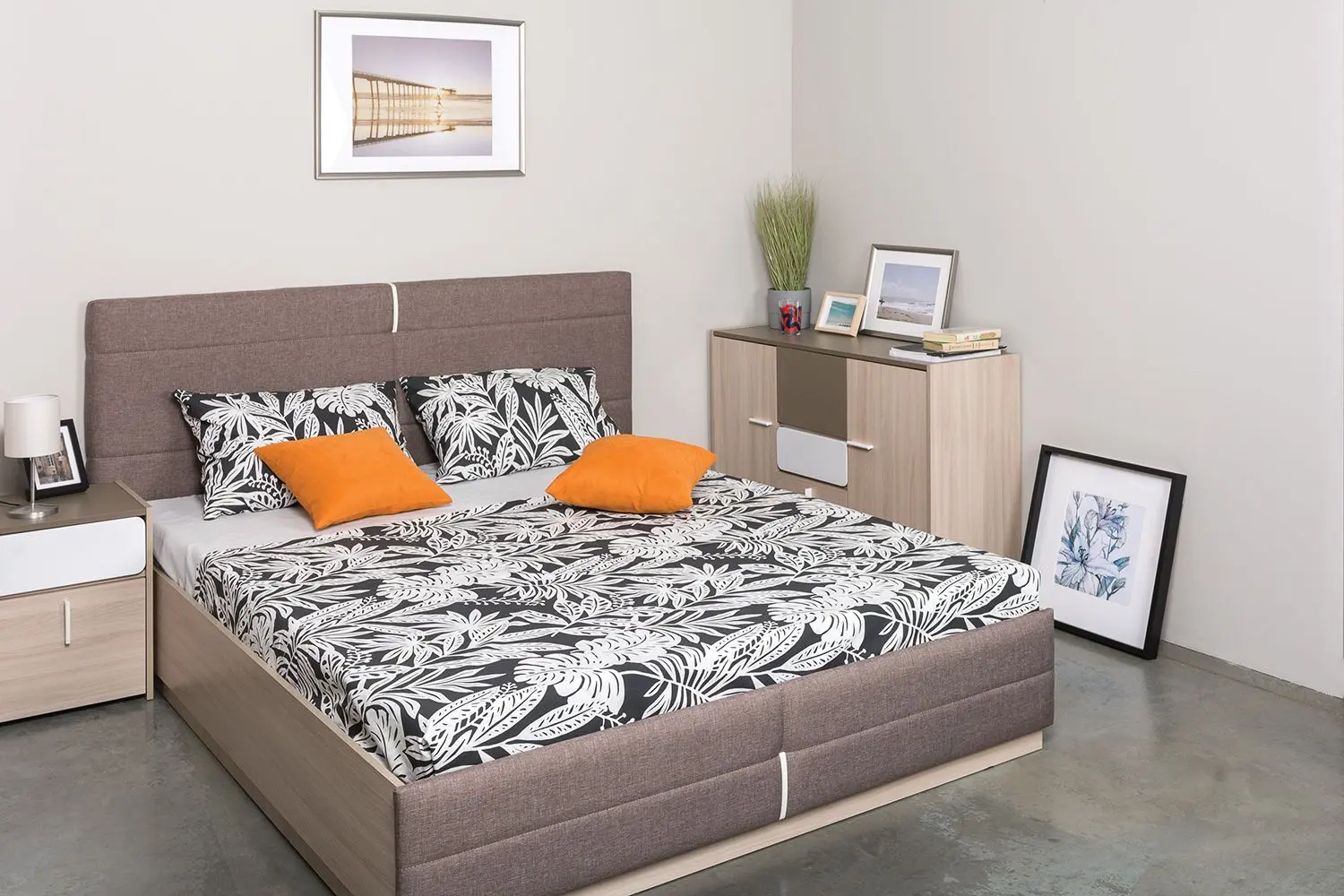 Pat Mobi Elen 160x200 (Ash Shimo Light/Savana Latte)