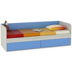 Pat Mobi Tetris 1 347 (Kraft Oak White/Capri Blue) Thumb