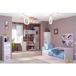 Pat Mobi Tetris 1 347 (Kraft Oak White/Lavender) Thumb